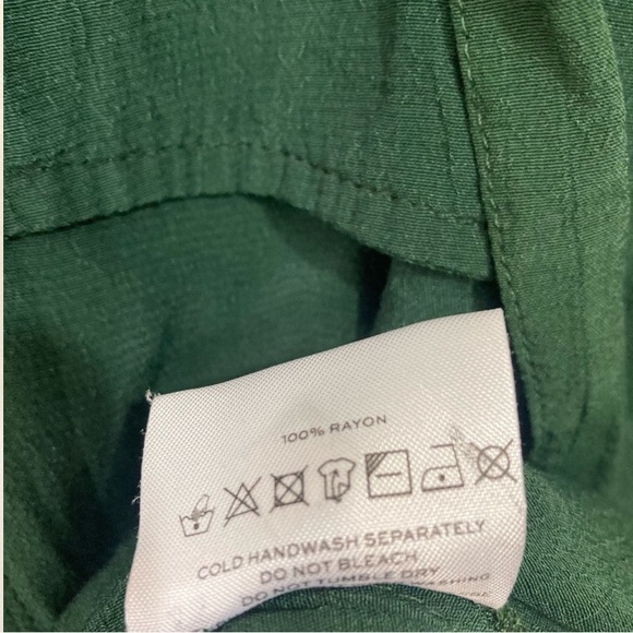 Faithful the Brand Debbie Button Down Shirt Dress Size Medium Evergreen - Picture 12 of 12